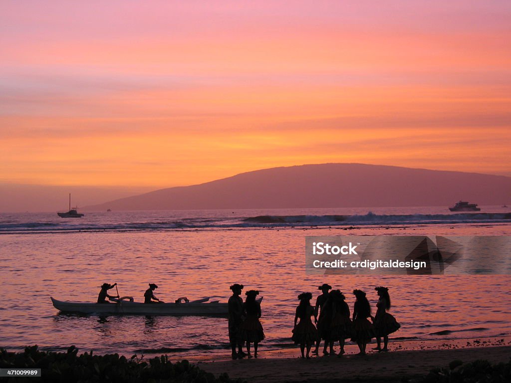 Maui Hawaii Luau - Foto stock royalty-free di Isola di Maui