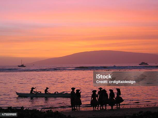 Maui Hawaii Luau - Fotografie stock e altre immagini di Isola di Maui - Isola di Maui, Isole Hawaii, Acqua