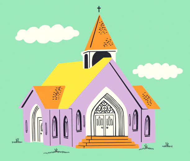Purple Church http://csaimages.com/images/istockprofile/csa_vector_dsp.jpg chapel illustrations stock illustrations