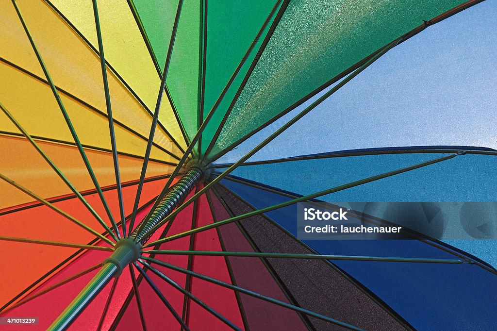 Rainbow parapluie 2 - Photo de Bleu libre de droits