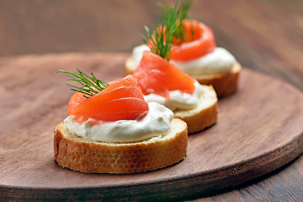 istock Sandwiches with salmon and dill 471013330