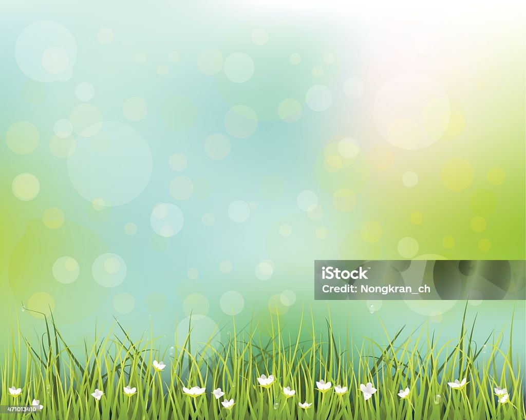 Cỏ Xanh Với Nền Hoa Nhỏ Màu Trắng Hình minh họa Sẵn có - Tải xuống ...