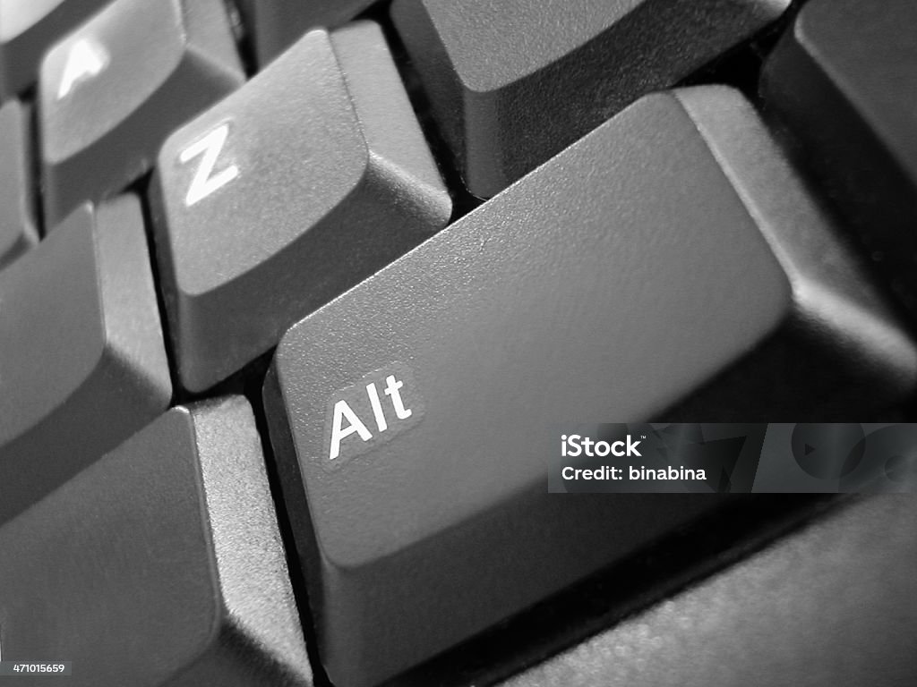 computer keyboard a closeup of a computer keyboard. Focus on the "Alt" key. Asking Stock Photo