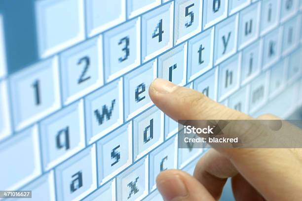 Cyber Keyboard Stock Photo - Download Image Now - Letter E, Pointing, Alphabet