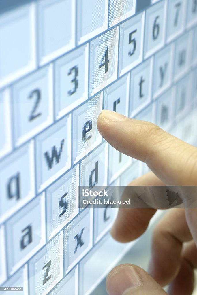 Cyber teclado - Foto de stock de Apontar - Sinal Manual royalty-free