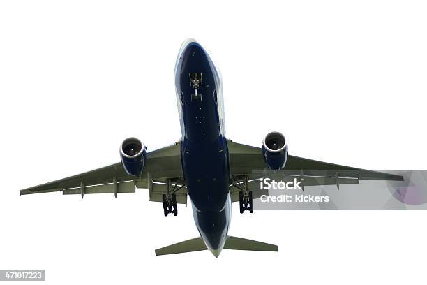 Airplane Boeing 777 Isolated Stock Photo - Download Image Now - Cut Out, White Background, Air Vehicle