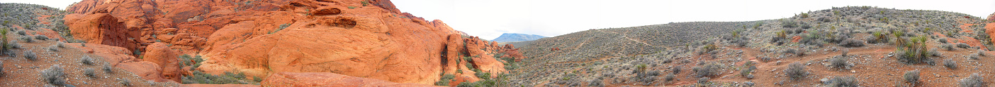 360 panoramic view of Red Rock Canyon, Nevada.