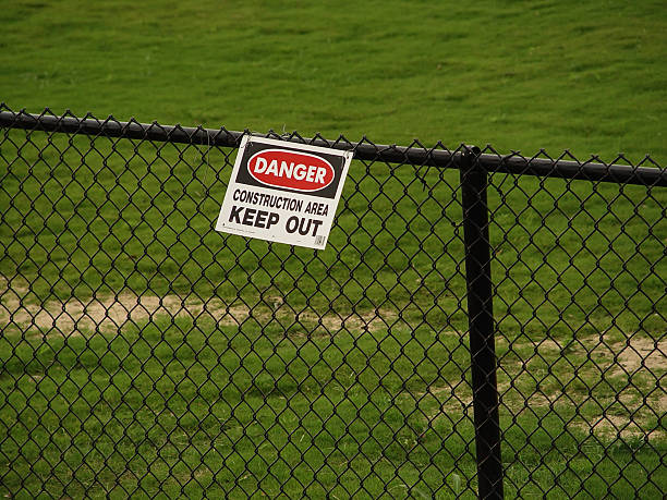 Danger Construction Area! stock photo