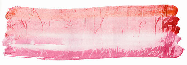 istock Texture watercolor smear in red tones isolated on white background 471018642