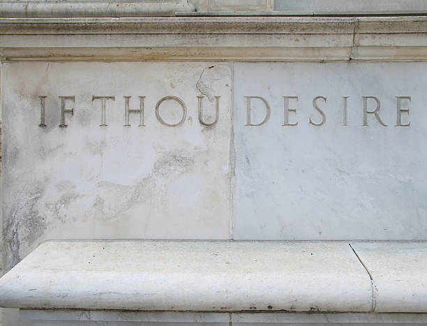 istock If Thou Desire – inscription in marble 471018689