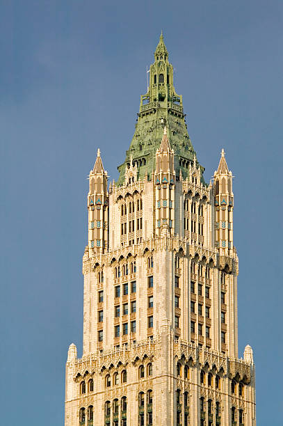 istock Woolworth Building, Neo Gothic architecture, terra cotta ornament, New York 471019586
