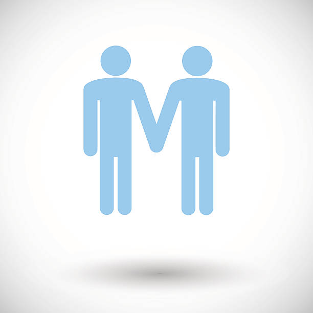 Gay sign Gay sign. Single flat icon on white background. Vector illustration. gay males stock illustrations