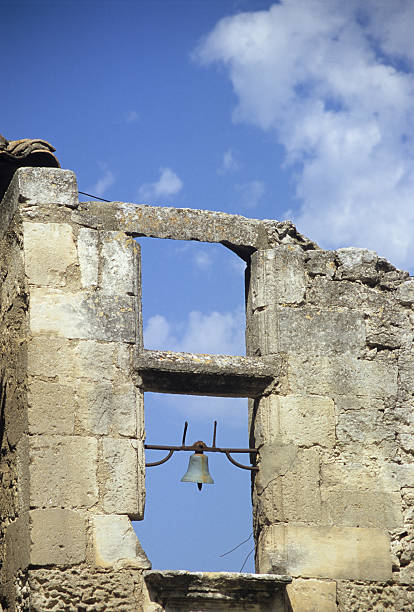 istock Old stone church bell tower 471023279