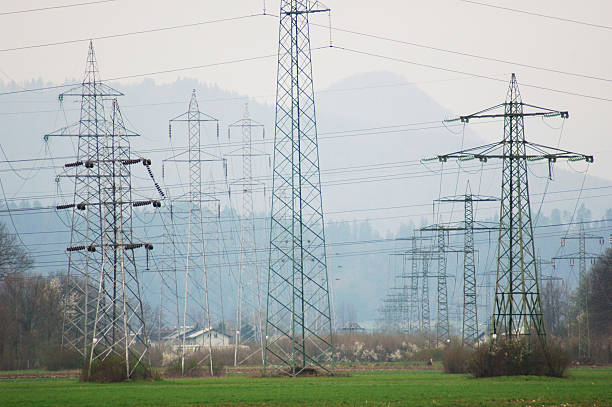 Linee elettriche - foto stock