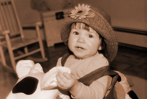 istock Cute little girl (sepia) 471024031