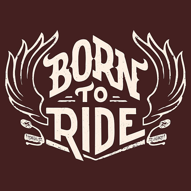 Born to ride t-shirt design Born to ride hand-lettering t-shirt typographic design adrenaline stock illustrations