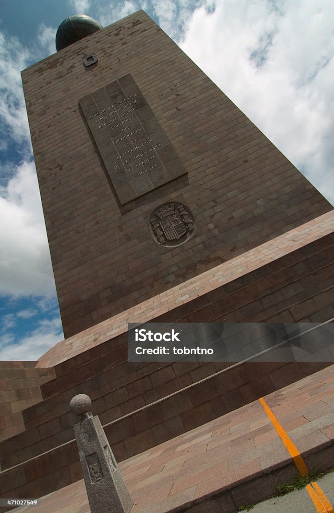 Ecuator 기념지 니어 Quito, Ecuador - 로열티 프리 0 스톡 사진