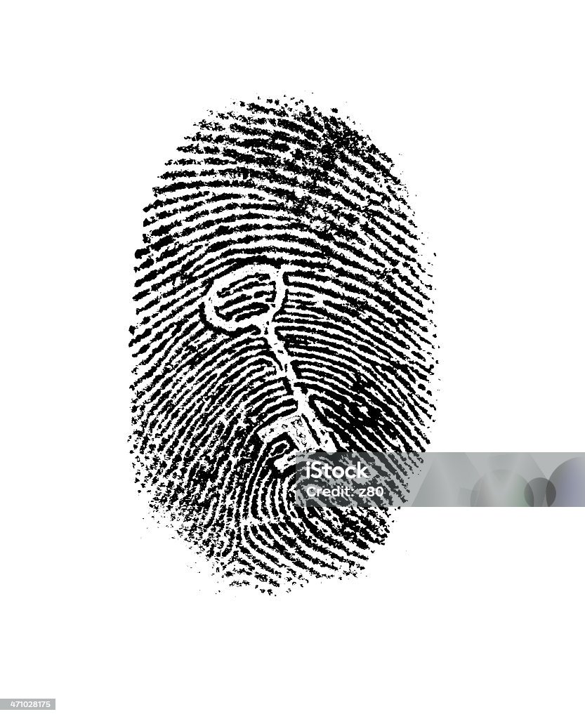 Acesso a dados pessoais - Royalty-free Biometria Foto de stock