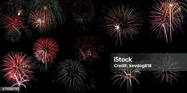 Feuerwerk Stockfoto und mehr Bilder von Fotografie - Fotografie, Hergestellter Gegenstand, Horizontal