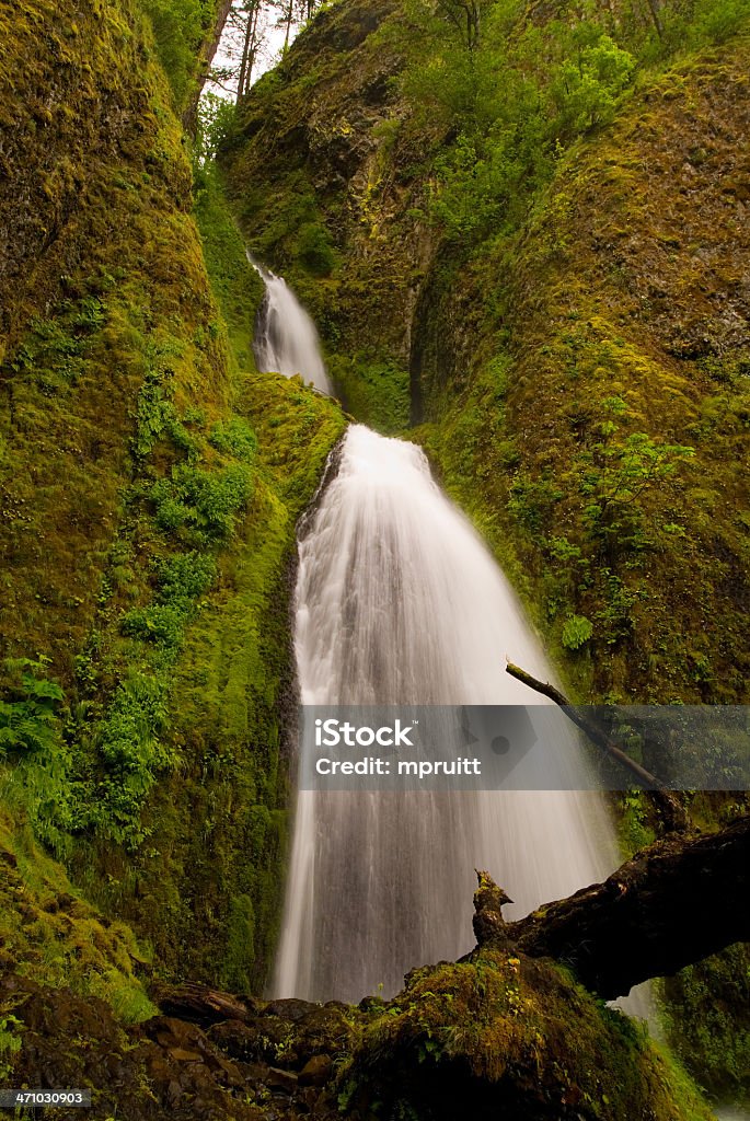 Cascadas de Wahkeena - Foto de stock de Imagen minimalista libre de derechos