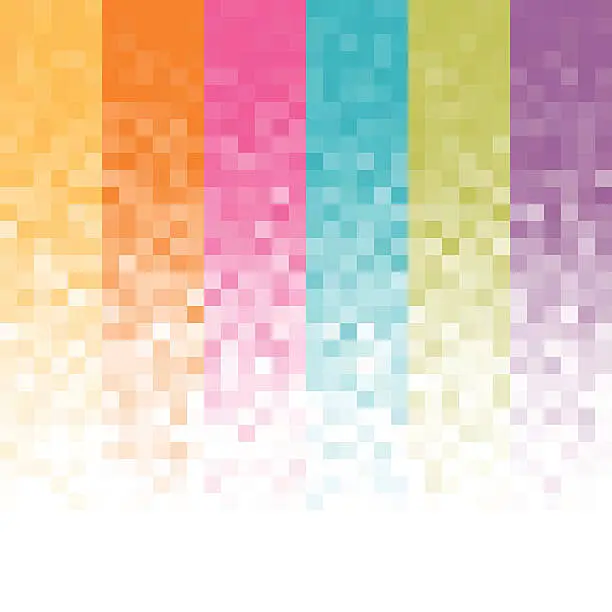 Vector illustration of Abstract pixel background