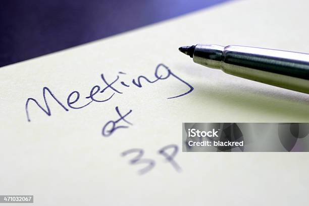 Meeting Stock Photo - Download Image Now - Adhesive Note, Advice, Announcement Message