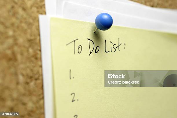 To Do List Stock Photo - Download Image Now - To Do List, Adhesive Note, Advice