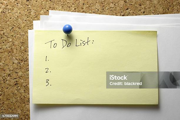 To Do List Stock Photo - Download Image Now - Adhesive Note, Advice, Arts Culture and Entertainment