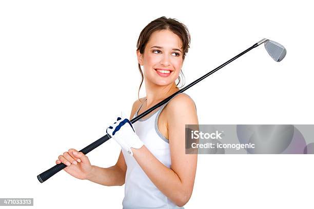 Pretty Golfer Stock Photo - Download Image Now - Adult, Beautiful People, Beauty