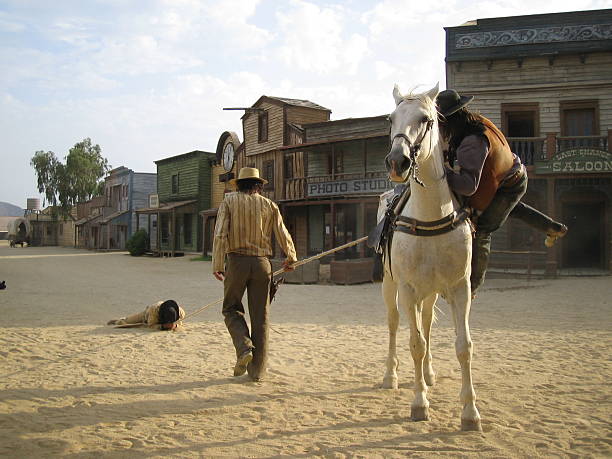 Three Cowboys.:: lejano oeste de la serie:. - foto de stock