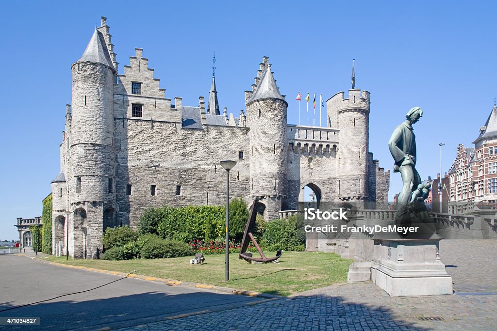 スティーンのお城で、アントワープ - ベルギーのロイヤリティフリーストックフォト