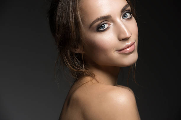 istock Woman with stylish makeup 471035378