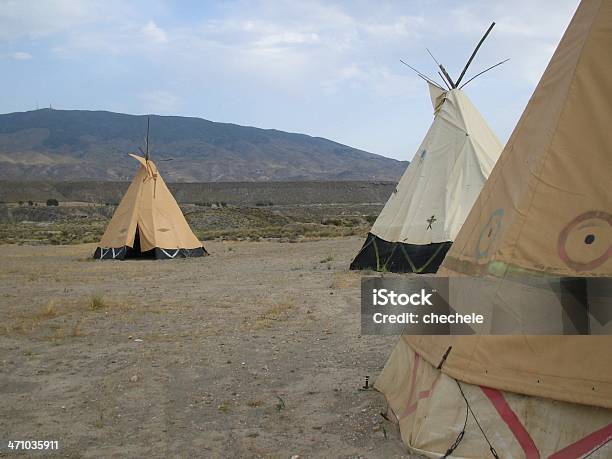 Indianerzelt Fort Bravo Far West Series Stockfoto und mehr Bilder von Alt - Alt, Bauwerk, Entfernt