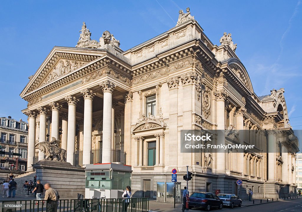 Bolsa de Valores de edifício de Bruxelas - Royalty-free Ao Ar Livre Foto de stock