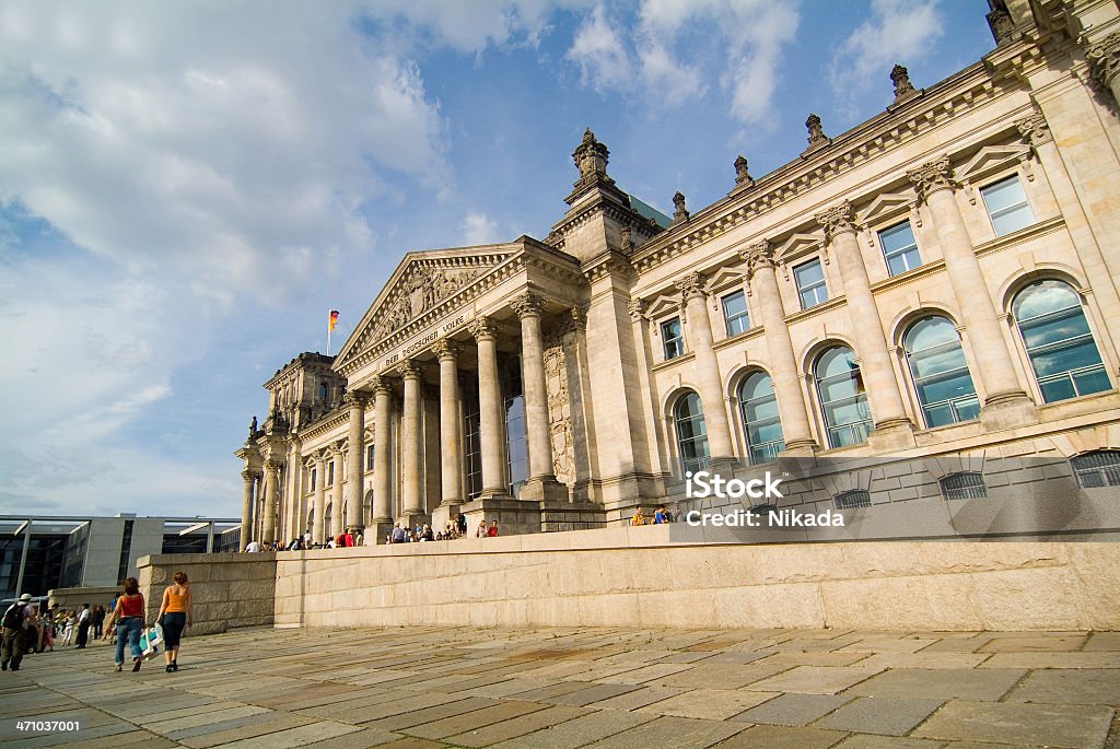 O Reichstag em Berlim - Foto de stock de Adoção royalty-free