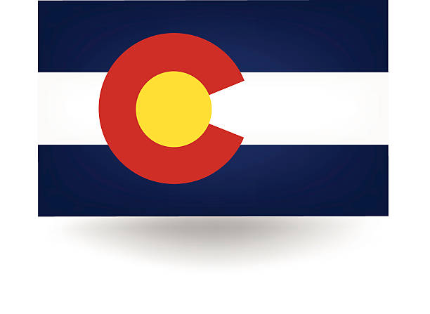 Colorado State Flag Official flag of the state of Colorado us state flag stock illustrations