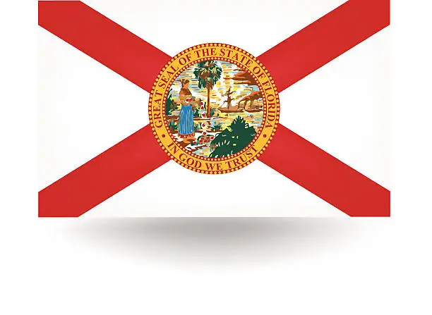 Vector illustration of Florida State Flag