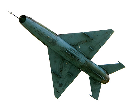 Classic Soviet fighter jet MiG-21 \