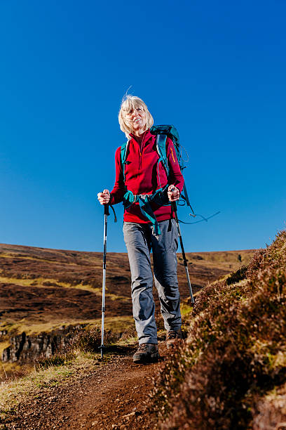 istock Hiker on Quiraing Trail, Skye, Scotland 471038400