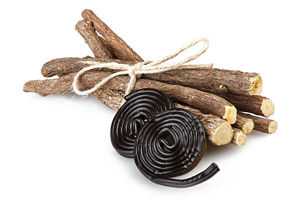 istock Licorice roots and licorice black 471039036