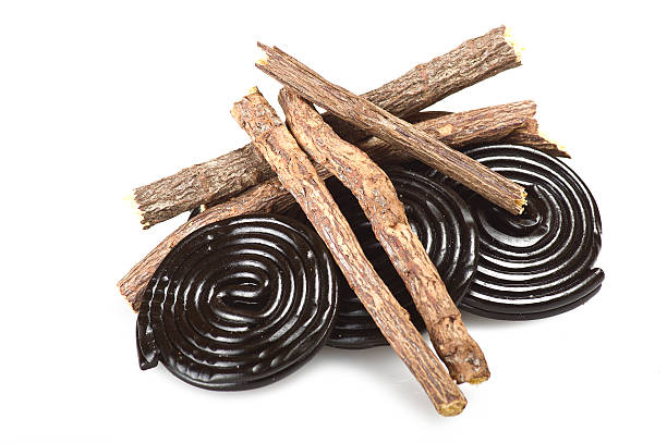 istock Licorice roots and licorice black 471039042