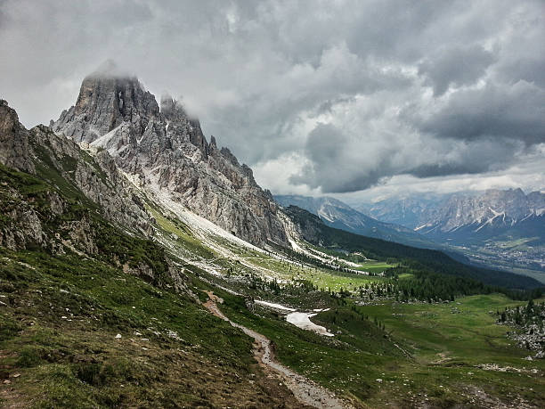 istock Dolomites and clouds in the Italian Alps 471040272