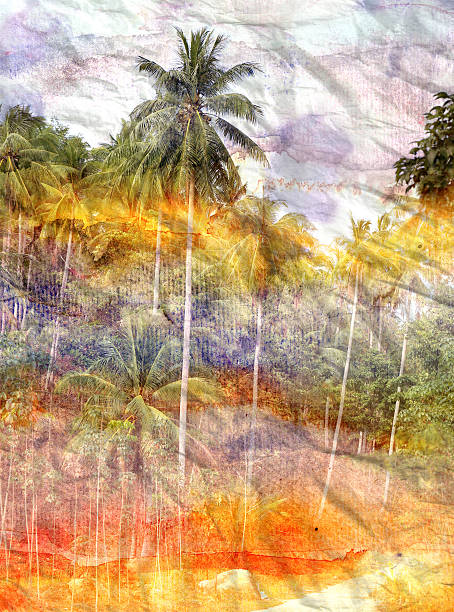 istock watercolor silhouettes of palm trees 471040378