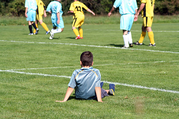Boy enjoying soccer