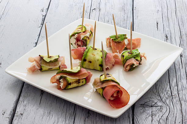 istock Zucchini and bacon rolls baked 471042994