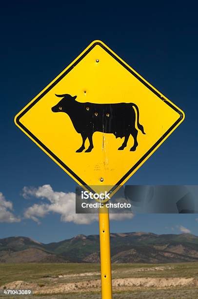 Ujęcie Krowa Znak - zdjęcia stockowe i więcej obrazów Bez ludzi - Bez ludzi, Brudny, Dziki Zachód
