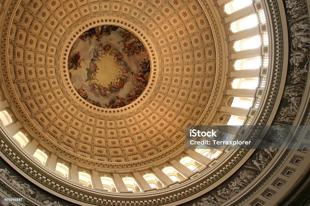 Купол капитолия выше Rotunda Gallery - Стоковые фото Вашингтон округ Колумбия роялти-фри