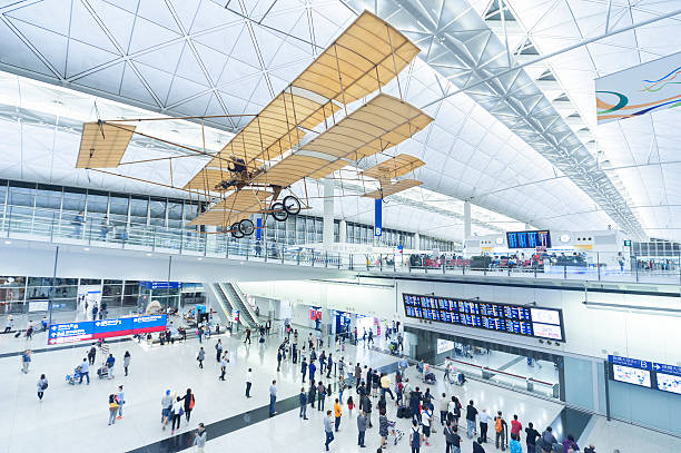 Aeropuerto de Hong Kong - foto de stock