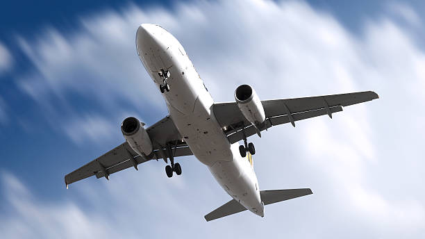 istock Jumbo jet A320 commercial airplane landing 471046456