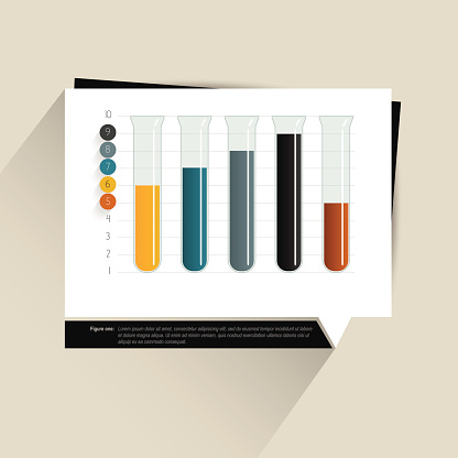 Sample Chart Graph Infographics Data Visualisation Flask Design Concept ...